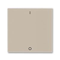 ABB LEVIT Ovladač 3559H-A00933 18 jednoduchý s potiskem I/0 (pro spínače řaz. 3), macchiato/bílá