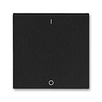 ABB LEVIT Ovladač 3559H-A00933 63 jednoduchý s potiskem I/0 (pro spínače řaz. 3), onyx/kouřová černá