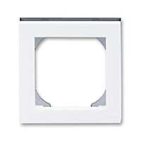 ABB LEVIT Rámeček 3901H-A05510 62 jednonásobný s otvorem 55x55, bílá/kouřová černá