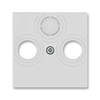 ABB LEVIT Kryt 5011H-A00300 16 zásuvky anténní s vylamovacím otvorem, šedá