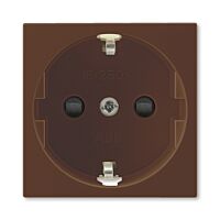 ABB Zásuvka 45x45 s ochrannými kontakty (schuko), s clonkami  5525N-C03357 H