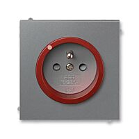 ABB Zásuvka jednonásobná s clon., s ochranou před přepětím, bezšroub. sv.  5599M-A02357 71