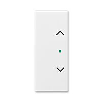 ABB Kryt ELEMENT, TIME 6220E-A02002 04 2násobný levý/pravý, symbol „žaluzie"; bílá/ledová šedá