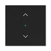 ABB Kryt LEVIT 6220H-A01002 63 1násobný, symbol žaluzie; onyx