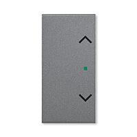 ABB Kryt LEVIT 6220H-A02002 69 2násobný levý/pravý, symbol žaluzie; ocelová