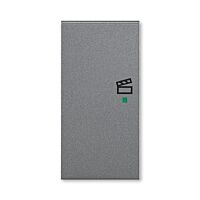 ABB Kryt LEVIT 6220H-A02103 69 2násobný levý, symbol scény; ocelová