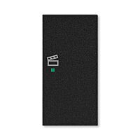ABB Kryt LEVIT 6220H-A02203 63 2násobný pravý, symbol scény; onyx