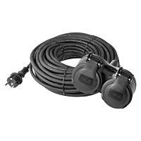 EMOS Přívod prodlužovací 25m 2zásuvka SCHUKO  1,5mm2 P0704