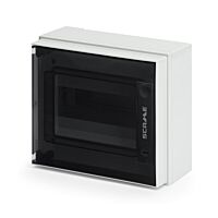 SCAME Skříň IKONA 679.1008.2 8 modulů, na omítku, IP66, šedá