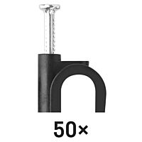PŘÍCHYTKA NA KABEL 10MM ČERNÁ 50KS