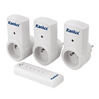 KANLUX Sada TM-3 3ks zásuvek na dálkové ovládání