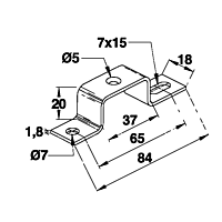 SCHMACHTL Konzole TST2 M5 pro DIN lištu