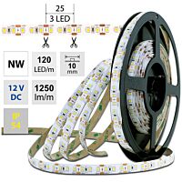 MCLED Pásek LED SMD2835 NW, 120LED/m, 14W/m, 1250lm/m, IP54, DC 12V, 10mm, 5m