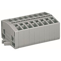 WAGO Svorka 264-108 2vodičová Bez tlačítka S upevňovacími přírubami, šedá