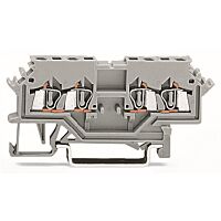 WAGO Svorka 279-626 Dvojitá průchozí 1,5 mm² Boční držáky značení, šedá