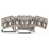 WAGO Svorka 280-675 dvojitá průchozí 2,5 mm² středový popis, šedá