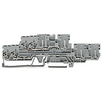 WAGO Svorka 870-131 základní dvoupatrová – 2 vodiče / 2 piny Průchozí/průchozí 2,5 mm², šedá
