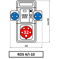 Minirozvodnice ROS4/I-10 jištěná