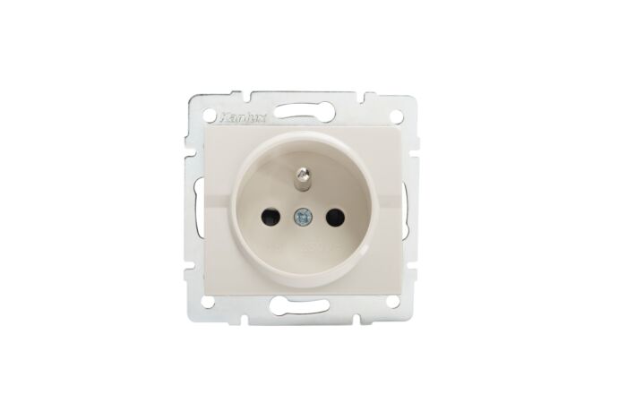 KANLUX Zásuvka LOGI 02-1250-103 krémová