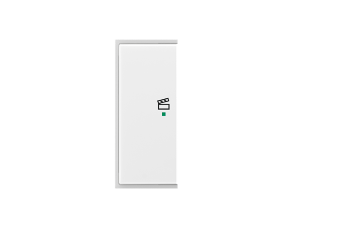 ABB Kryt ELEMENT, TIME 6220E-A02103 01 2násobný levý, symbol „scény“; bílá/ledová bílá