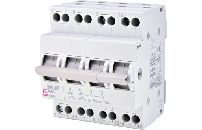ETI Přepínač SSQ 440 40A 4P I-0-II
