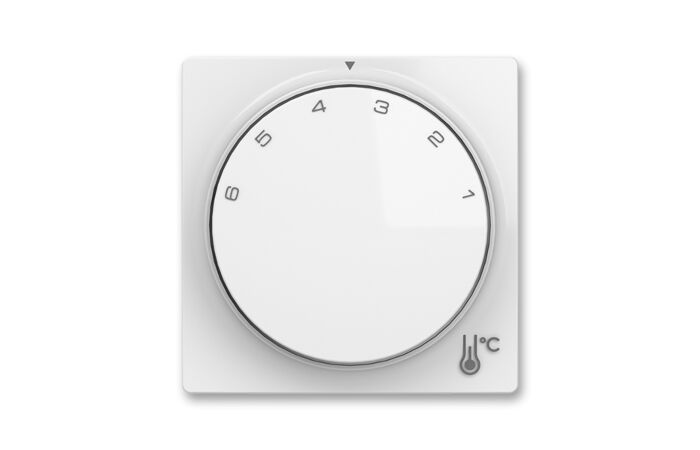 ABB ZONI Ovladač 3292T-A00300 500 termostatu prostorového s otočným ovládáním, s upevňovací maticí, bílá