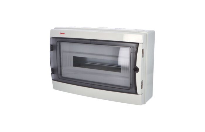 FAMATEL Skříň ACQUA 3918-TTB, 18TE, 274x426x131mm, průhledná plastová dvířka, IP65