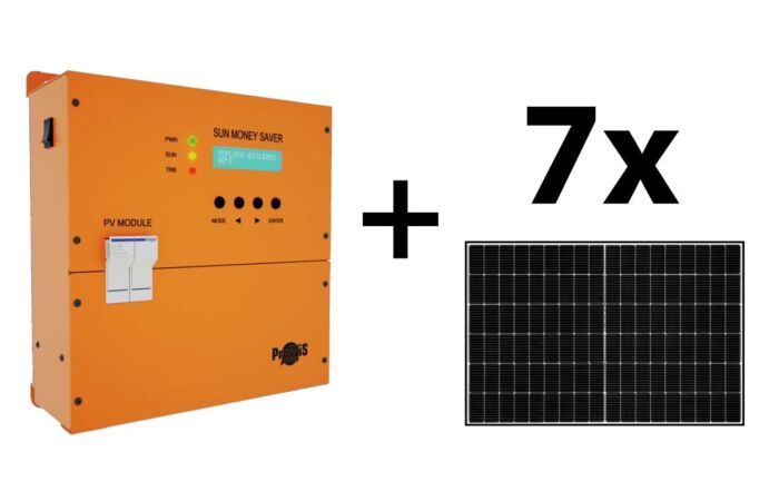 PROWISPOWER Sada Měnič V-SH-2000 SUN MONEY SAVER + 7 ks FVE panelů JASOLAR  JAN54S31-405/MR 405Wp