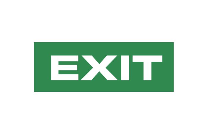 PANLUX  Piktogram 240x75mm nápis "EXIT"