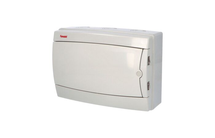 FAMATEL Skříň ACQUA 3912-TB, 12TE, 215x305x110mm, neprůhledná plastová dvířka, IP65