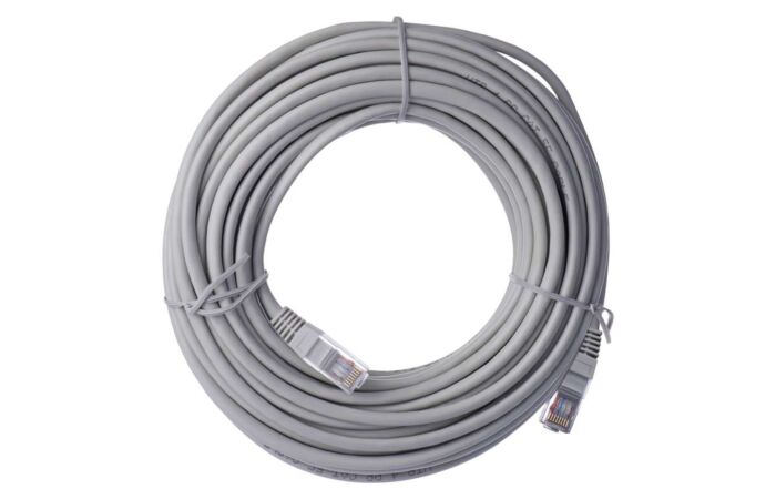 EMOS Kabel PATCH UTP CAT5E PVC 15m šedá