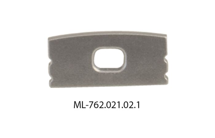 MCLED Koncovka pro PH s otvorem stříbrná