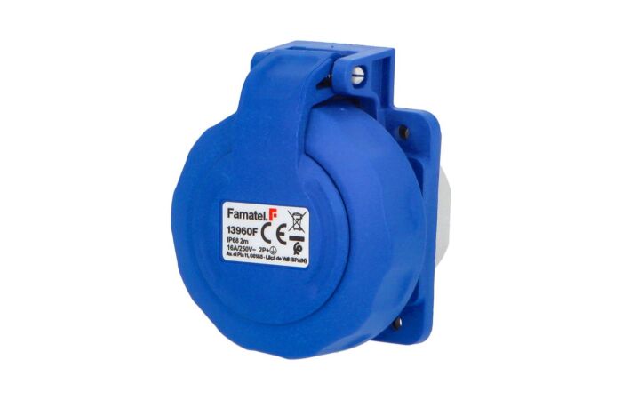 FAMATEL Zásuvka 230V/16A IP67 vestavná 13960-F