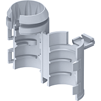 KAISER  Kryt pro upevnění potrubí průměr 25 mm, do betonu