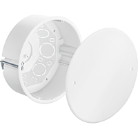 KAISER  Krabice spojovací bezhalogen průměr 120 mm s víkem, hloubka 65 mm, do dutých stěn