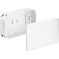 KAISER  Krabice čtvercová spojovací bezhalogen 240x140x72 mm s víkem, do dutých stěn