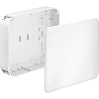 KAISER  Krabice obdelníková bezhalogen 235x205x72 mm s víkem, do dutých stěn