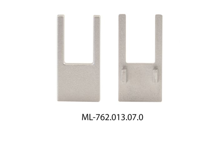 Koncovka pro SH bez otvoru stříbrná