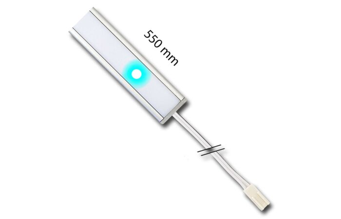 MCLED Svítidlo LED EasyLine 550 PU DIM, 8W, se stmívačem, 575lm, 4000K, 24V, IP20, 320mA, Ra>80, 2m bílý kabel, 2 příchytky se šroubky