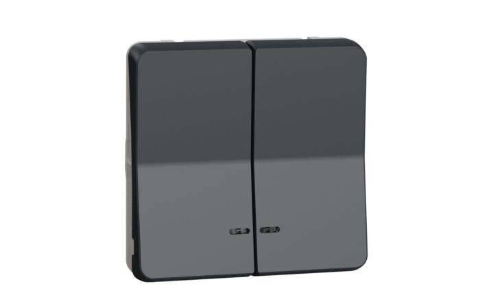 SCHNEIDER MUR35228 Tlačítko dvojité ř.1/0+1/0So s