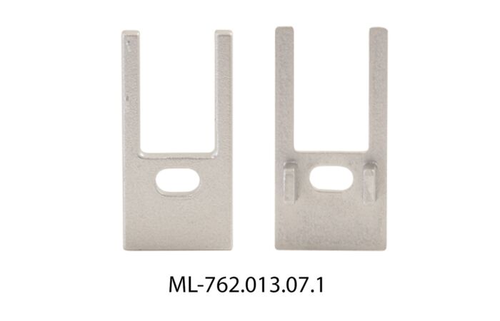 Koncovka s otvorem pro SH stříbrná