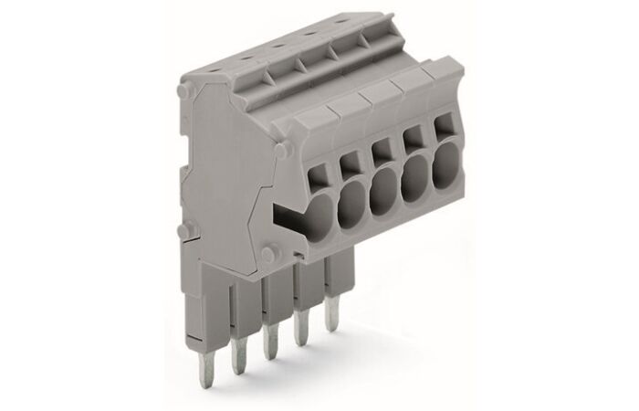 WAGO Konektor 2004-552 modulární TOPJOB® S s možností řadového připojení Pro drážky pro můstek, šedá