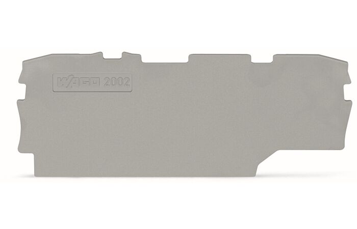 WAGO Bočnice 2002-1991 koncová a separátor 1 mm, šedá