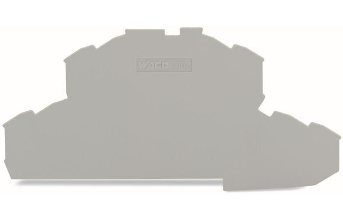 WAGO Bočnice 2002-2491 koncová a separátor 0,8 mm, šedá