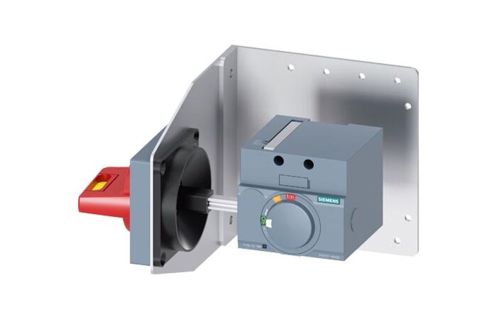 SIEMENS Otočný pohon pro montáž na boční stěnu nouzové vypnutí IEC IP65 s montážním úhelníkem