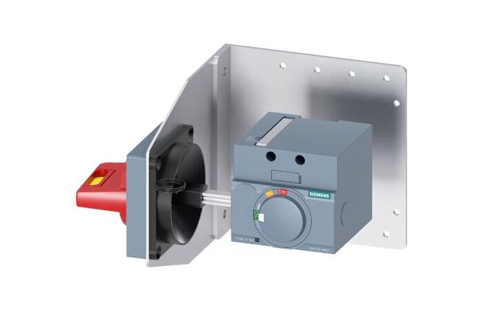 SIEMENS Otočný pohon pro montáž na boční stěnu nouzové zastavení IEC IP65 s montážním úhelníkem sada osvětlení