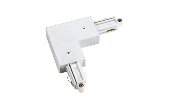 SLV Spojka rohová pro jednofázovou lištu vnější bílá