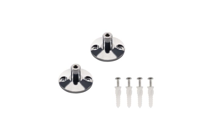 SLV Držák nástěnný pro nízkonapěťový lankový systém chrom 2 ks 3cm