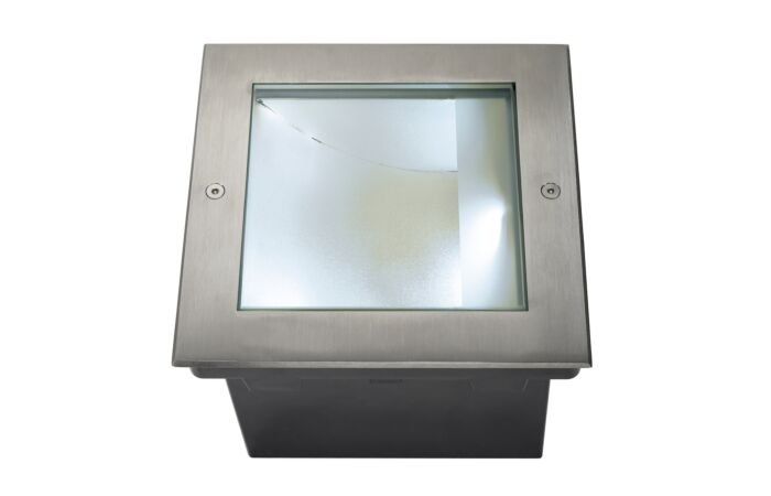 Podlahové vestavěné svítidlo DASAR 255 LED SQUARE, nerezová ocel 316, asymetrické, 34W, 4000K, IP67