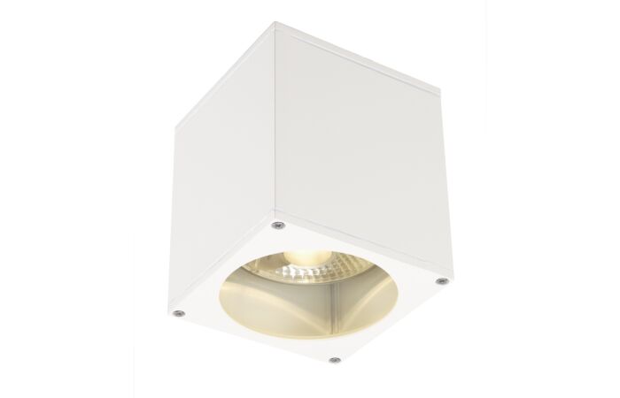 SLV Svítidlo BIG THEO 75W GU10 hranaté IP44 bílá